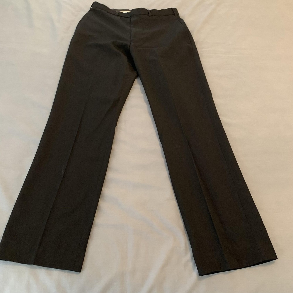 Vintage Patriot Pants Mens 32x32‎ Black Wool Blend US Navy Dress Uniform USA